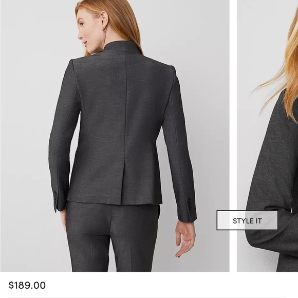 Women's Gray Blazer, Size 12 - Picture 12 of 15